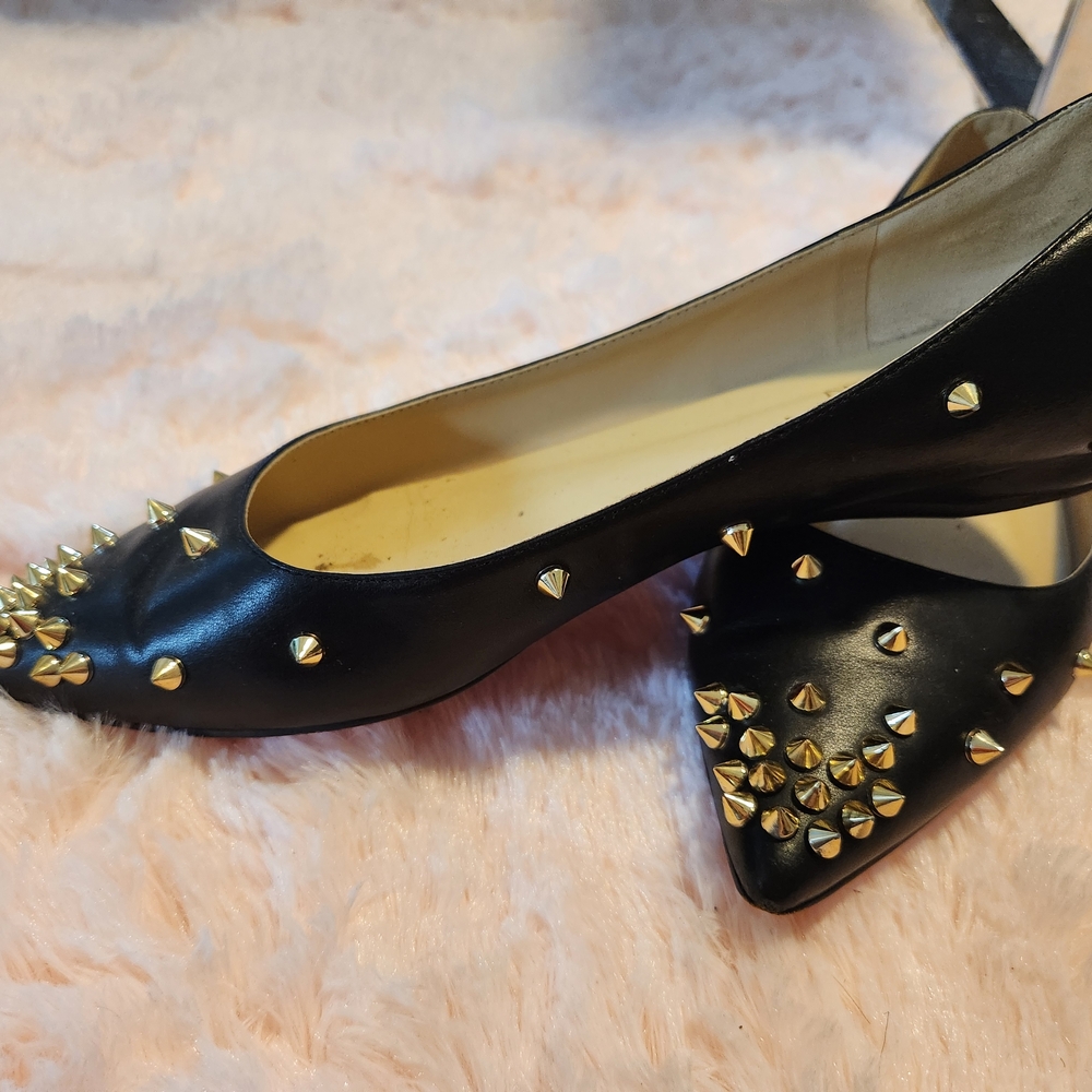 Katelyn Pan Black Studded Women's Shoes